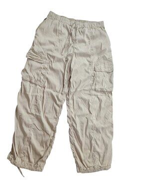 Lululemon baggy cream cargo pants women's size M